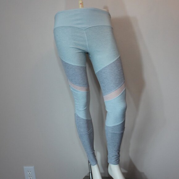 Alo Yoga Alosoft Sheila High waist leggings in blue Grey and pink sz Small - Picture 2 of 8